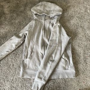 Grey lululemon scuba hoodie